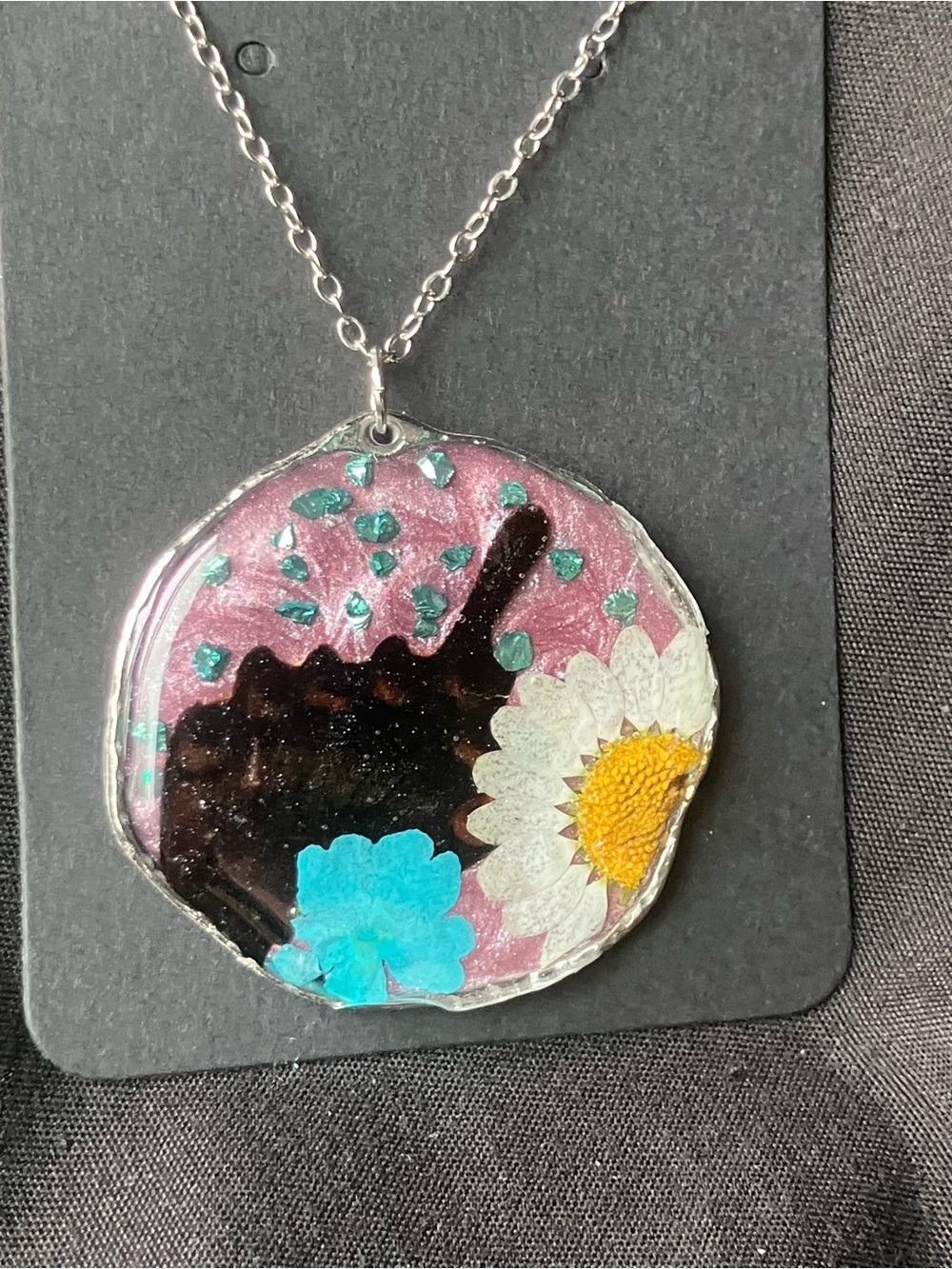 Butterfly transformation charm / necklace